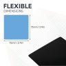 MagFlex® Flexible Magnetic Sheet - Gloss Blue Dry Erase Surface - 1/32 in.
