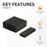 Y30BH Ceramic Rectangular Magnet - 1-7/8 in. x 3/4 in. x 3/16 in. thick - 3.31lbs Pull