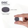 Y10 Ceramic Disc Magnet - 1 in. dia x 3/16 in. thick - 1.32lbs Pull