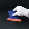 MagWrap™ Blue Magnetic Wing Squeegee with 1" Suede