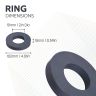 Y30BH Ceramic Ring Magnet - 4-1/32 in. O.D. x 2-1/32 in. I.D. x 19/32 in. thick - 19.85lbs Pull