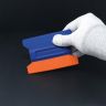 MagWrap™ Blue Magnetic Wing Squeegee with 2" Suede