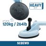 SCREWD 4-9/16 in. diameter (12-9/16 in. x 11 in.) Quad Suction Lifter - 264lbs Pull