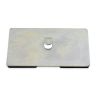 Neodymium Magnetic Pad with Hook - 2-9/32 in. x 9/32 in. thick - 38.58lbs Pull