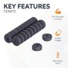 Y10 Ceramic Ring Magnet - 1/2 in. O.D. x 1/16 in. I.D. x 1/4 in. thick - 0.22lbs Pull