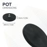 Rubber Coated POS Magnet c/w M8 x 5/8 in. External Thread - 3-3/8 in. dia x 1/3 in. thick