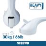 SCREWD 15-9/16 in. Bathroom Suction Cup Shower and Bath Aid Handle