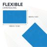MagFlex® Flexible Gloss Blue Dry Erase Surface Magnetic Sheet - 3-1/8 in. x 1/32 in.