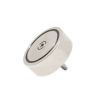 N42 Neodymium Pot Magnet with 1x M12 and 1x M10 Eyebolt + 32.8 feet Rope - 4-9/16 in. dia x 1-1/4 in. - 882lbs Pull