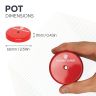 Ceramic Limpet Pot Magnet Countersunk with M6 threaded hole - 2-9/16 in. dia x 3/8 in. thick - 55.13lbs Pull