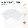 MagFlex® 3 in. x 3 in. x 0.03 in. Flexible Magnetic Sheet - Gloss Dry-Wipe Surface (Assorted)