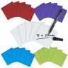 MagFlex® 3 in. x 3 in. x 0.03 in. Flexible Magnetic Sheet - Gloss Dry-Wipe Surface (Assorted)