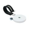 Rubber Coated Cable Holding Magnet - 1-11/16 in. dia x 1/4 in. high with 7/8 in. Rubber Clamp - 17.6lbs Pull