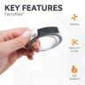 FerroFlex® 3M Self-Adhesive Gloss White Ferrous Strip - 1/2 in. Wide