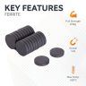 Y10 Ceramic Disc Magnet - 1 in. dia x 3/16 in. thick - 1.32lbs Pull