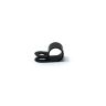 Rubber Coated Cable Holding Magnet - 7/8 in. dia x 1/4 in. high with 11/32 in. Cable Clip - 9.5lbs Pull (Pack of 10)