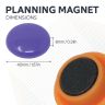 Large Notice Board/Planning Magnets - 1-9/16 in. dia x 5/16 in. high
