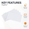 MagFlex® 5.5 in. x 3.15 in. x 0.03 in. Flexible Magnetic Sheet - Gloss Dry-Wipe Surface (Assorted)