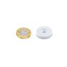 N42 Neodymium PTFE Coated Countersunk Disc Magnet - 1-1/16 in. dia x 1/4 in. thick x 1/4 in. Hole - 9.6lbs Pull