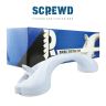 SCREWD 15-9/16 in. Bathroom Suction Cup Shower and Bath Aid Handle