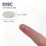 N42 Neodymium Disc Magnet - 1/16 in. dia x 1/32 in. thick - 0.24lbs Pull