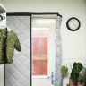 Magnetic Thermal Insulated Curtain - Grey