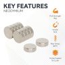 N42 Neodymium Disc Magnet - 15/32 in. dia x 5/32 in. thick - 6.61lbs Pull