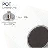 Ceramic Clamping Magnet - 1-1/4 in. dia - 12.79lbs Pull
