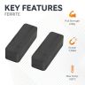 Y30BH Ceramic Rectangular Magnet - 2-1/4 in. x 13/16 in. x 19/32 in. thick - 10.59lbs Pull