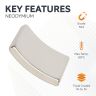 N42 Neodymium Arc Magnet - 1-1/2 in. O.R. x 1-5/32 in. I.R. x 1 in. x 5/32 in. thick