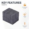 Y10 Ceramic Square Magnet - 3/8 in. x 3/8 in. x 3/16 in. thick - 0.22lbs Pull