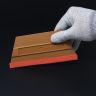MagWrap™ 6-1/8" x 4-1/8" Gold Magnetic Trapezoid Squeegee with Suede