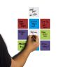 MagFlex® 3 in. x 3 in. x 0.03 in. Flexible Magnetic Sheet - Gloss Dry-Wipe Surface (Assorted)