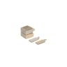 Self Adhesive N42 Neodymium Magnets - 3/8 in. x 3/16 in. x 1/32 in. thick - 1.32lbs Pull