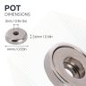 N42 Neodymium Counterbore Pot Magnet - 9/16 in. dia x 5/32 in. thick x 5/32 in. hole - 11.46lbs Pull