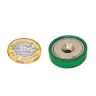 N42 Neodymium A Type Pot Magnet - 1 in. dia - 57.33lbs Pull