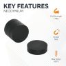 N42 Neodymium Rubber Coated Disc Magnet - 11/16 in. dia x 5/32 in. thick - 3.96lbs Pull