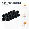 Large Acrylic Push Pin Magnet - 7/8 in. dia x 1 in. tall