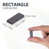 Y30BH Ceramic Rectangular Magnet - 1 in. x 3/8 in. x 1/8 in. thick - 0.97lbs Pull