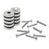N35H Neodymium Countersunk Disc Magnet - 13/16 in. dia x 3/16 in. thick x 1/4 in. Hole - 15.65lbs Pull