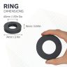 Y30BH Ceramic Ring Magnet - 2-15/16 in. O.D. x 1-9/16 in. I.D. x 19/32 in. thick - 15.44lbs Pull