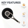 Ceramic Pot Magnet with Swivel Hook - 1-7/16 in. dia - 5.07lbs Pull