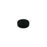 Black Rubber Coated POS Magnet Countersunk with M4 3/8 in. External Thread - 7/8 in. dia x 1/4 in. thick