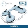 SCREWD 4-9/16 in. diameter (12-9/16 in. x 11 in.) Quad Suction Lifter - 264lbs Pull