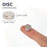 N42 Neodymium Disc Magnet - 15/32 in. dia x 5/32 in. thick - 6.61lbs Pull