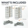 North & South Neodymium Countersunk Magnets & Screws Pack - 13/16 in. dia x 3/8 in. thick