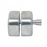 60 x 70 x 1 in. Stainless Steel Magnetic Gate Latch - Brushed Stainless
