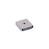 Ceramic Channel Magnet - 1 in. x 1 in. x 1/4 in. thick x 1/8 in. hole - 13.45lbs Pull