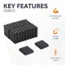 Y10 Ceramic Magnet - 3/4 in. x 3/4 in. x 3/16 in. - 0.94lbs Pull