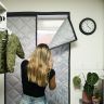 Magnetic Thermal Insulated Curtain - Grey